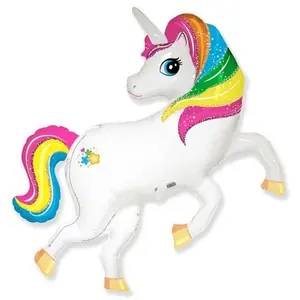 41" Rainbow Unicorn Mylar Balloon