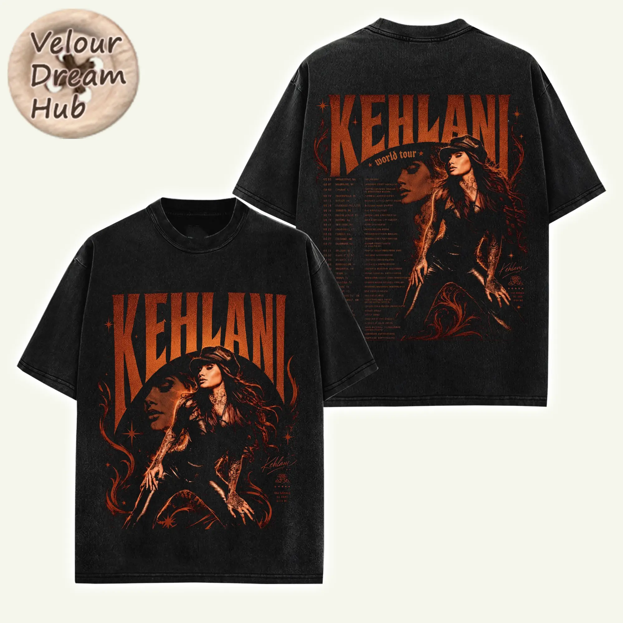 Kehlani - Kehlani's 2026 World Tour  T-Shirt - Kehlani Album Premium Cotton Music Alternative R&B Hip-hop Music Graphic Tee Retro Oversized Graphic Shirt Gift for Fan Concert Tour Merch