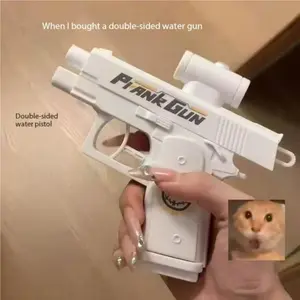 Prank New Play! Dual Head Bidirectional Water Spray Toy, Funny Prank Tool, Reverse Fun Gun, Summer Water Fight, Trendy Design