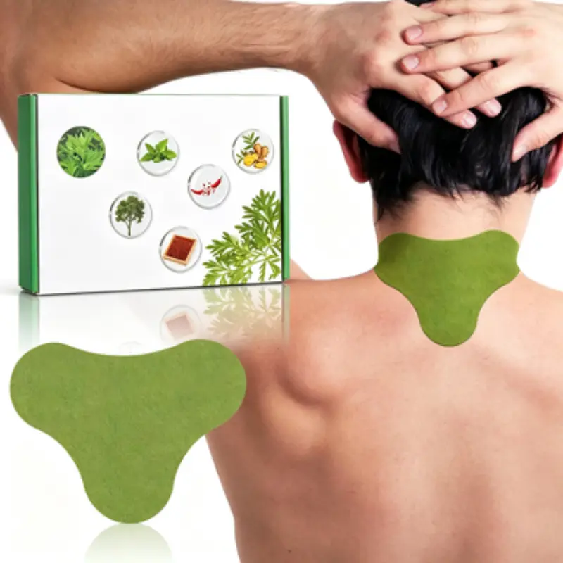 100 Count Neck Pain Relief Patches, Maximum Strength for Neck & Shoulder | 8-Hour Long-Lasting Heat & Strong Adhesion Targets Cervical Joint Discomfort, Mugwort