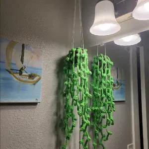 Handmade Crochet String of Pearls - Hangable Decoration for Home or Office