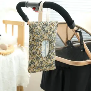 Hanging Floral Wet Wipe Bag, Full Print Texture, Lightweight Portable Napkin and Diaper Storage, Suitable for Strollers Travel Daily Use, Lightweight Diaper Handbag