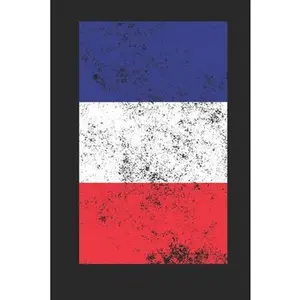 USED-France Flag: Blank Lined France Flag Notebook for French 6x9 Inch 120 Pages by France Notebooks, Yellow Pencil (Paperback)