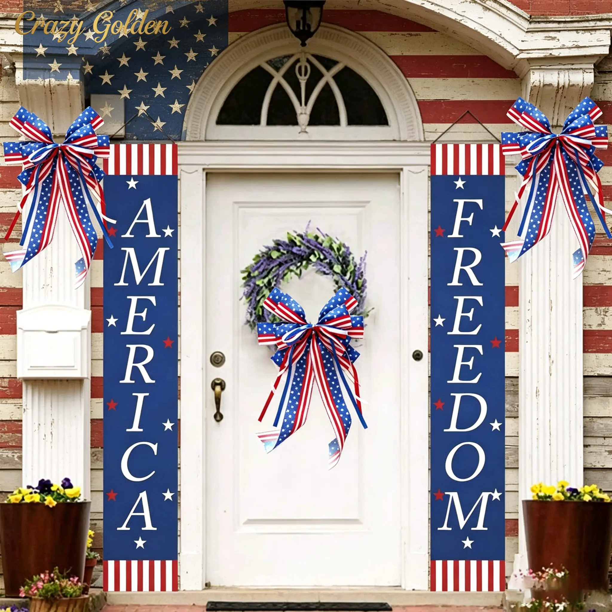 Commemorative Bows — National Day Decorative Flag Bows & Martyrs' Memorial Day Ribbons