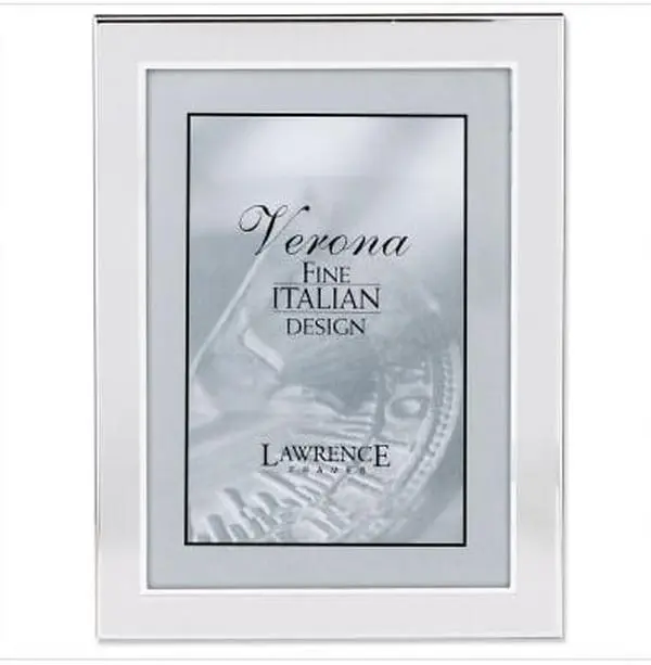 Brushed 5x7 Metal Picture Frame, Home Decor Photo Frame for Tabletop or Wall Display