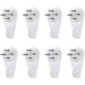13lbs Hardwall Hanger for Hardware, Fasteners Hooks Wall Mount Non-Mark Hook Picture Photo Frame Hangers, 100 Pcs