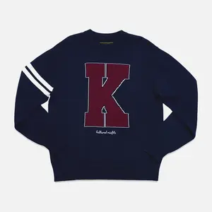 KULTURED MISFITS VARSITY KNIT SWEATER/NAVY