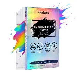 Makerflo Sublimation Paper 8.5 x 14 Inch 1000 Sheets, Heat Transfer Sublimation Paper For Tumblers T-Shirts Phone Case Mugs, Printable Stickers Gifting Christmas DIY Enthusiast