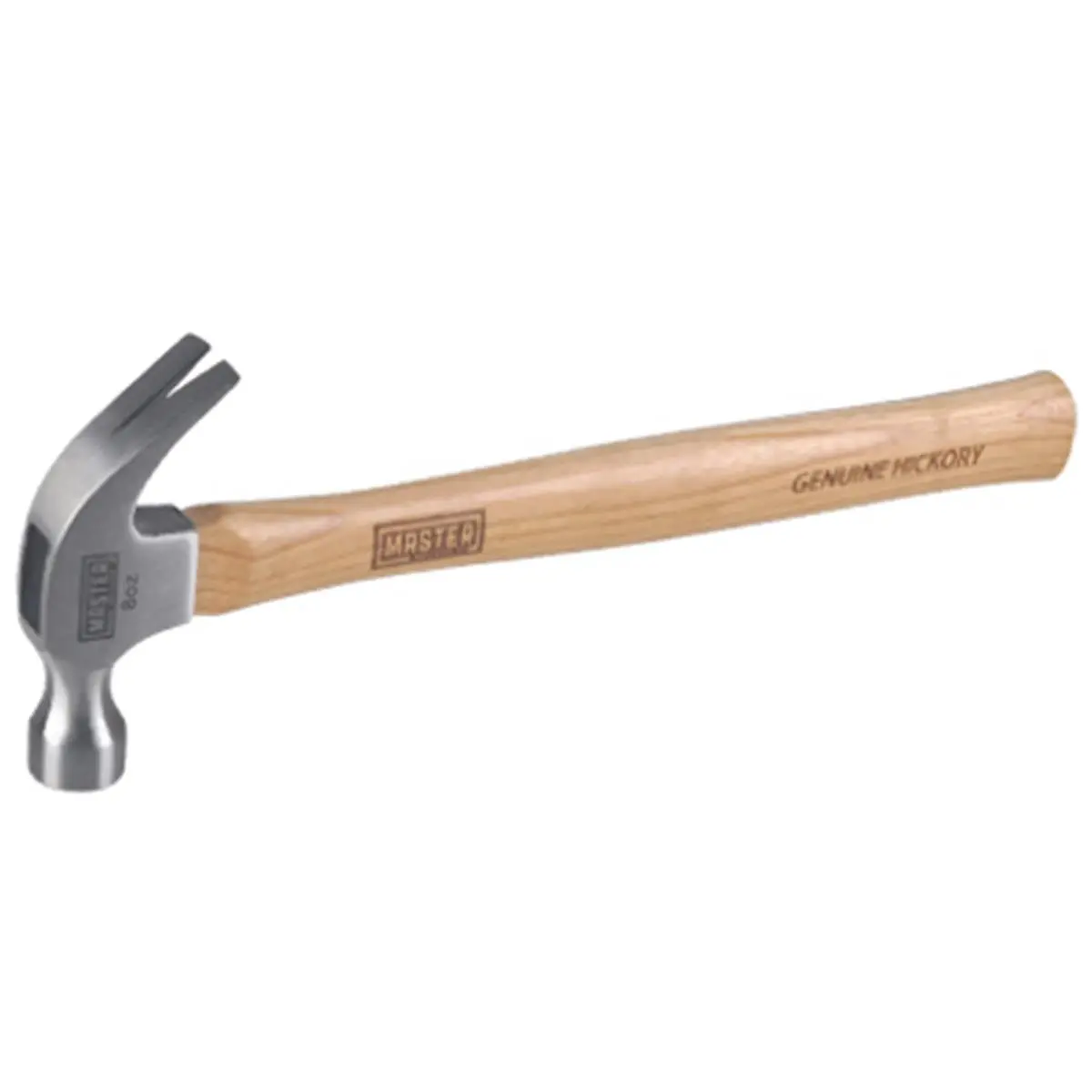 Apex Tool Group 8oz Master Mechanic Curved Claw Hammer - Smooth Face, 0.77 lbs Fully Polished Head, Heat-Treated Forged Steel, Genuine Hickory Handle, Convenient Designs, Affordable Prices for Everyday Life Maintenance & Repair Tasks