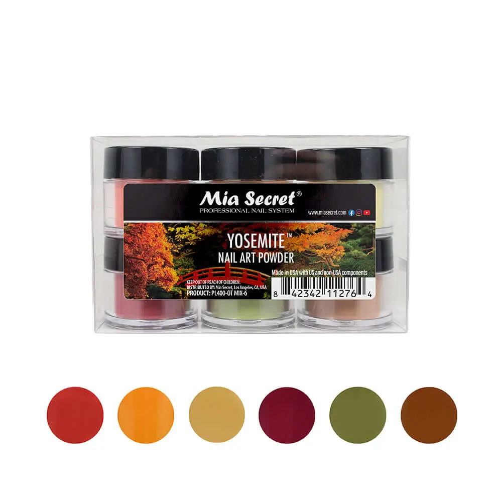 Yosemite Nail Art Powder Collection (6PC) Yosemite Nail Art Powder Collection (6PC)
