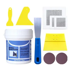 Drywall Repair Kit with Wall Spackle Paste 9.8oz, Wall Hole Patch Repair Set with Scraper & Sanding Pad, Quick Fix Wall Crack Nail Hole Repair for Home Wall Surface Damage
