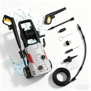 High-pressure washer, lightweight portable cleaning tool, suitable for home and car use, portable high-pressure car washer, electric cleaning machine, an ideal gift for car owners