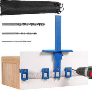 Cabinet Hardware Jig, Cabinet Handle Template Tool, Cabinet Jig for Handles and Pulls,  Drilling Dowelling Guide for Installation of Door and Drawer Front KnobsQuesear