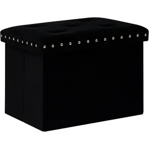 Storage Ottoman Cue Folding Tufted Ottomans, Storage oxes Footrest for edroom, Luxury  Faric 16.5 * 12.6 * 12.6 Inches lack