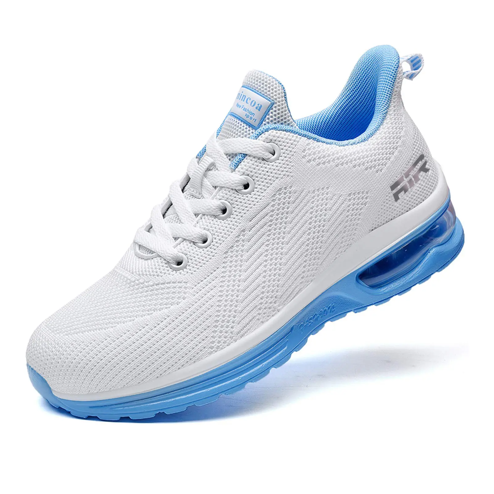 Women's Air Cushion Running Shoes, Lightweight Breathable Mesh Sneakers with Non-Slip Sole for Volleyball, Football, Tennis, Driving, Gardening, Equestrian, Fabric, Rowing, Weight Training, Workout Sneakers, Casual Running Shoes, Braid