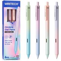0.5mm Black Ink Gradient Color Barrel Pen 4ct
