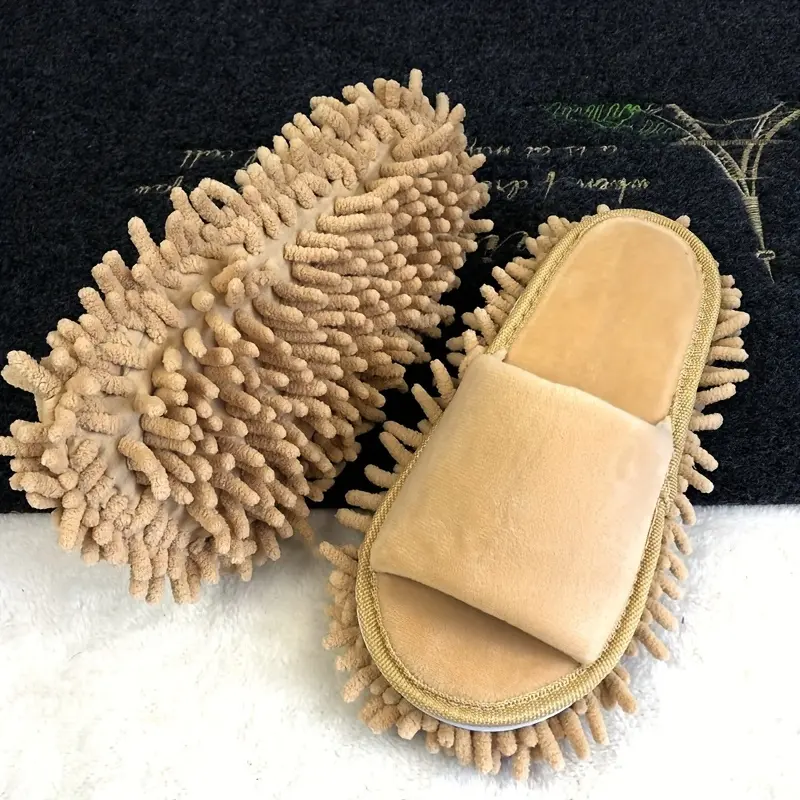 Microfiber Cleaning Slipper, 1 Pair Detachable Lazy Mop Shoe Cover, Practical Multifunctional Coverage Use Household Cleaning Tool for Living Room, Bedroom, Outdoor, Bathroom, Efficient Cleaning