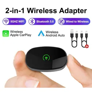 NEW Wireless CarPlay Android Auto Wireless Adapter Smart Mini Box Plug and Play Connect Universal For 98% of Cars Light Up Erasable Acrylic Message Board cordless rechargeable hood light