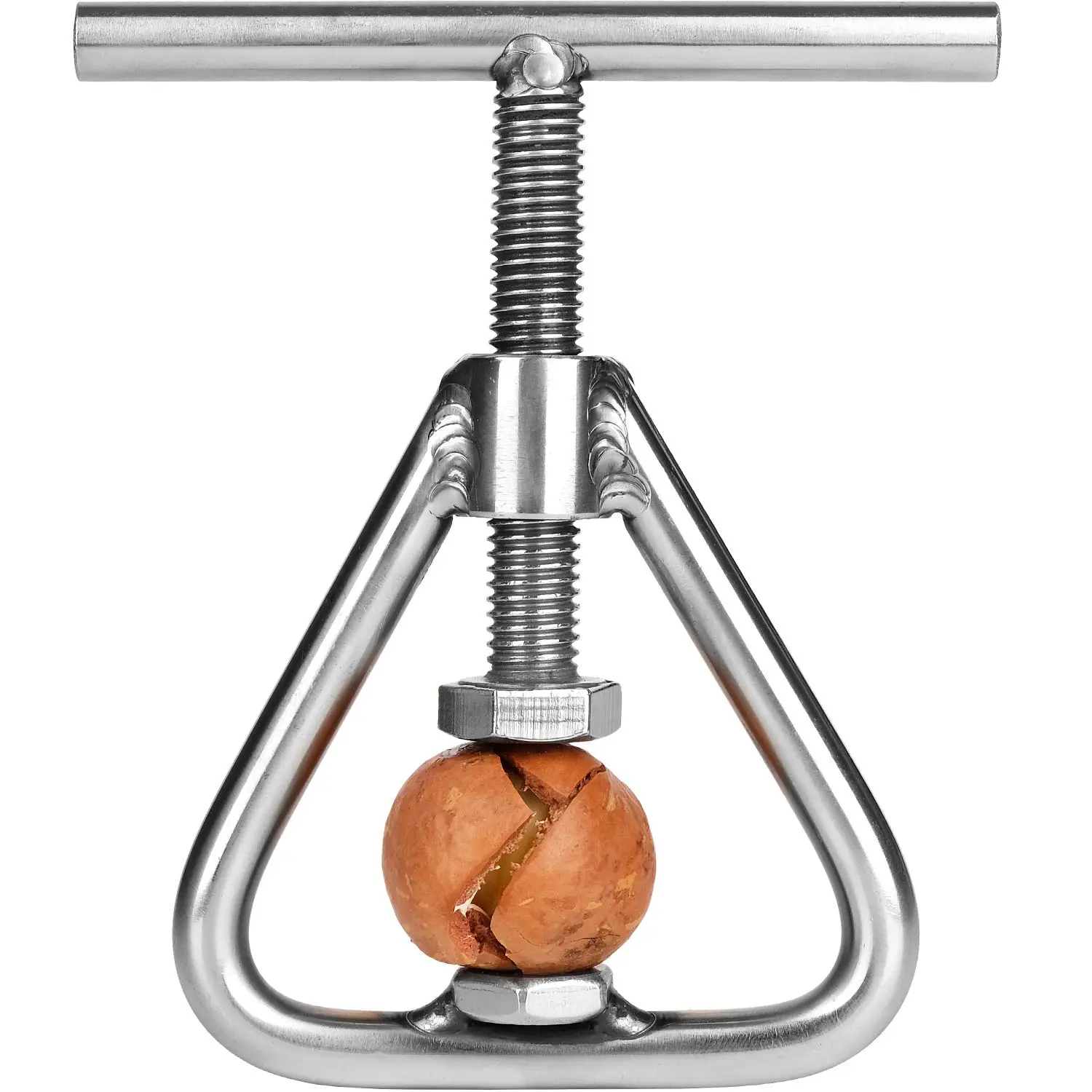 Nut Cracker Black Walnut Cracker Stainless Steel Pecan Cracker Nutcracker Tool Heavy Duty For All Nuts,Black Walnut, Macadamia Nuts, Hazelnut, Almonds,Pecan,Walnuts