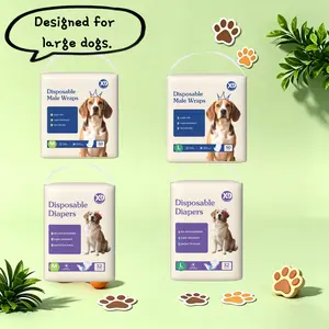 X9 Large Dog Absorbent Liner Nappies, Specially Designed for Alaska & Husky Breeds, with High Water-Absorption Speed, Secure Elastic Waist Fit