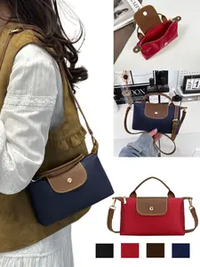 Vintage PU Material Crossbody Bag, Retro Style Zipper Closure Design, Classic Color Options, Perfect for Daily Use & Commuting