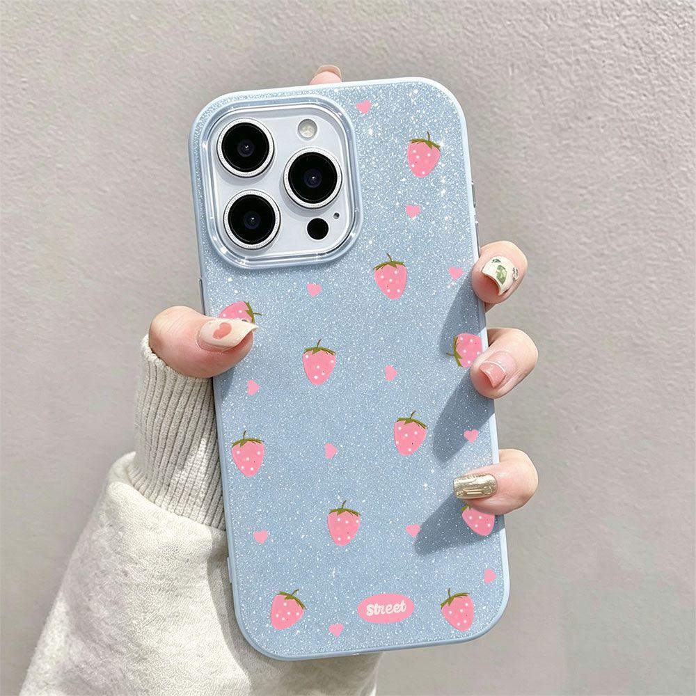 Glitter Strawberry iPhone Case iPhone 17 16 15 14 13 Promax Pro Air Plus,Shockproof & Durable Protective Case Kawaii Strawberry Glitter Phone Case beautiful phone protection case Glitter Strawberry iPhone Case iPhone 17 16 15 14 13 Promax Pro Air Plus,Shockproof & Durable Protective Case Kawaii Strawberry Glitter Phone Case beautiful phone protection case