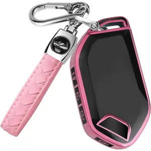 for Kia Key Fob Cover with Keychain-Soft TPU Protection Key Case Fit for 2023-2026 Kia Telluride K4 K5 EV5