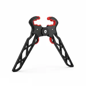 Archery Bow Stand Folding Compound Bow Stands Bow Jack Limbs Clamp Kickstand Ground Holder for Outdoor Accessories (Standard)