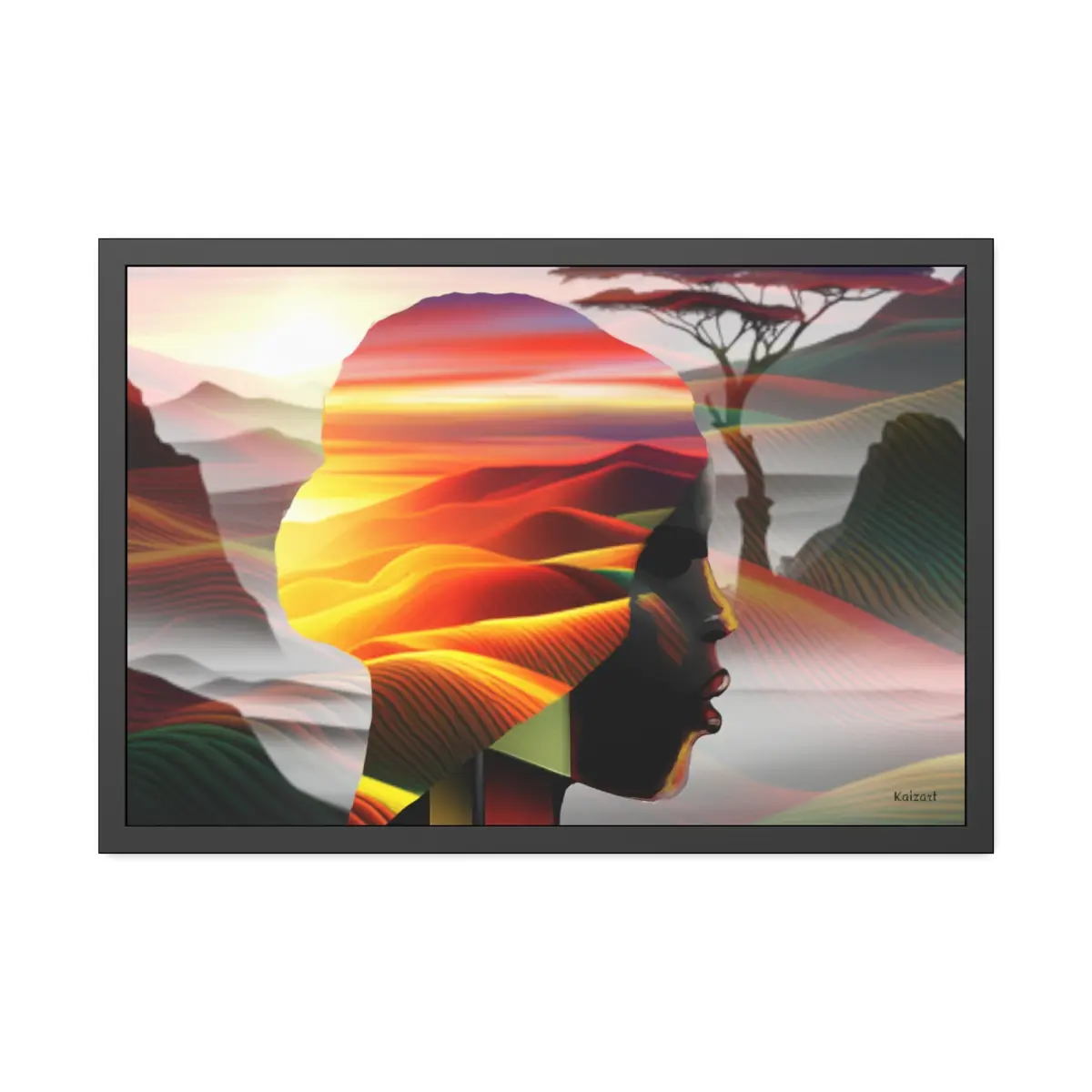Colorful Essence of Beauty - Framed Paper Posters - WAll Art