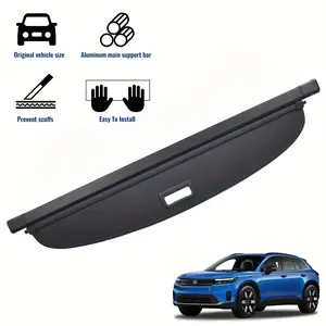 WheelX Retractable Cargo Cover For Honda Prologue 2024-2025 Luggage Shield Shade Black