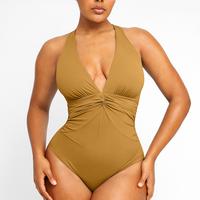 Ruched Twist-Front  Earth Yellow
