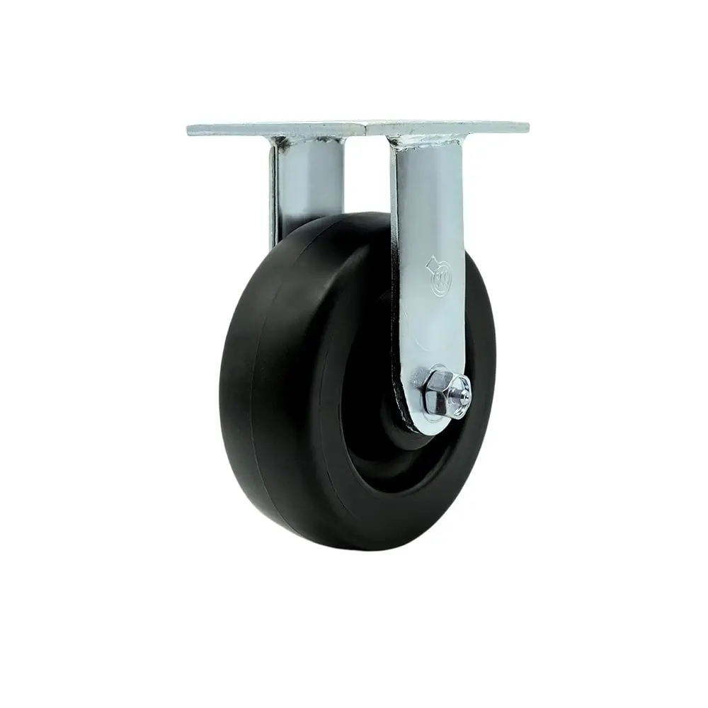 Service Caster SCC-30R620-POR Polyolefin Rigid Top Plate Heavy Duty Caster with 6 in. Wheel - 700 lbs Capacity per Caster