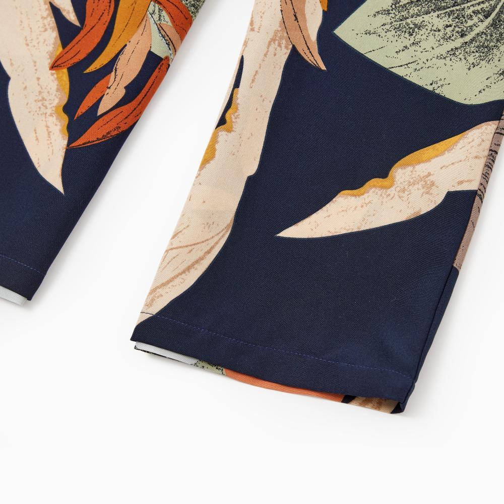 PatPat Family Matching Tropical Floral Print Smocked Top Strap Wide-Leg Jumpsuits for Mommy and Me PatPat Family Matching Tropical Floral Print Smocked Top Strap Wide-Leg Jumpsuits for Mommy and Me