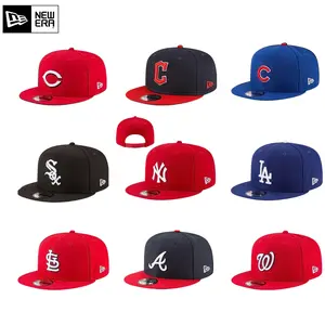 New Era MLB Snapback Cap – NY Yankees, LA Dodgers, White Sox, Cardinals, Nationals Adjustable Hat, Flat Brim, Streetwear