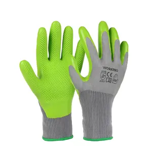 #fathersdaygift WORKPRO 6 Pairs Garden Gloves, Work Glove with Eco Latex Palm Coated, Gardening Gloves, Working Gloves for Weeding, Digging, Raking, and Pruning