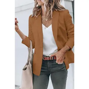 BZB Womens Casual Blazers Open Front Long Sleeve Work Office Jackets Blazer