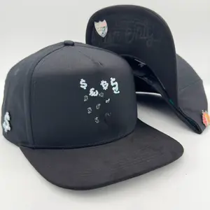 Orange Cat Smoking Money Flat Snapback Cap