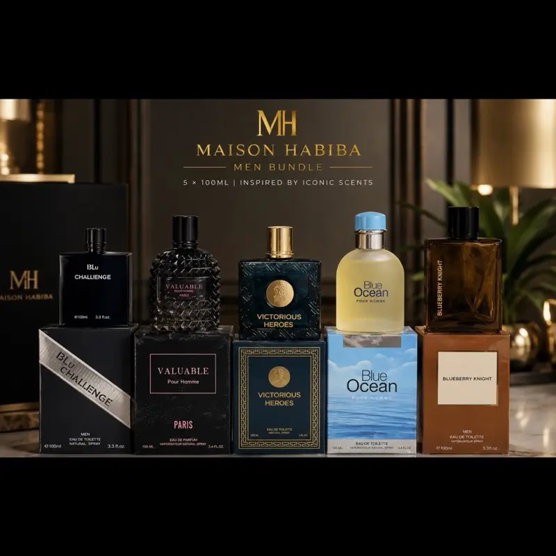 Ultimate Men’s Bundle – 5 Premium Inspired Fragrances (100ml Each)1-1