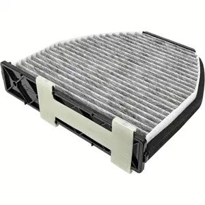 Carbon Fiber Cabin Air Filter for Mercedes C/E/GLK/CLS Class 2008-2024 C250 C300 E350 - Odor Eliminator, High Flow Paper Cleaner, Premium Car Replacement Parts, Vital Maintenance Car Essentials