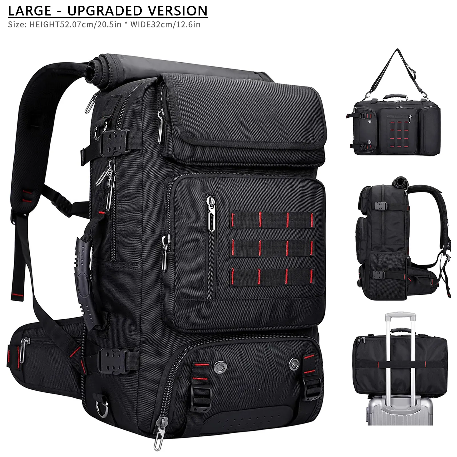 Men's backpack for outdoor climbing, large capacity travel bag, computer bag, business travel backpack