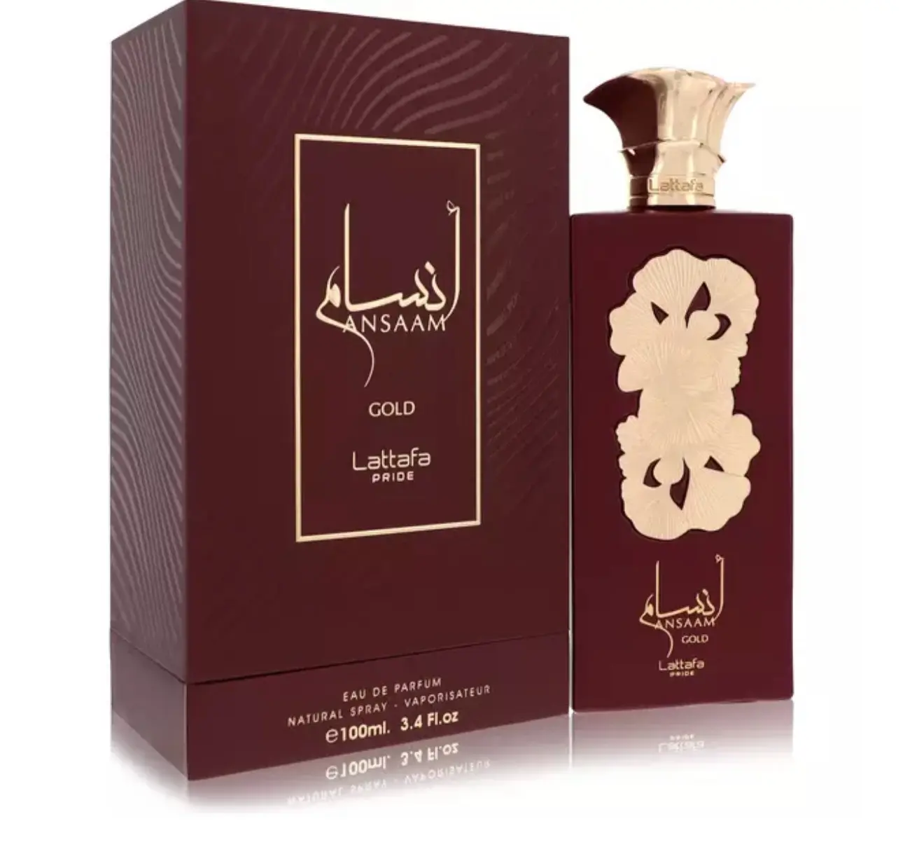 Lattafa Ansaam Gold Women's Eau de Parfum, 3.4 oz (100ml) 3 to 3.9