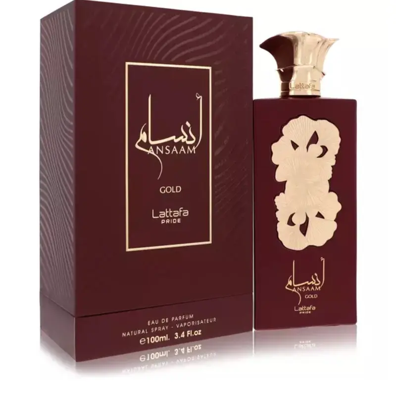 Lattafa | Ansaam | Gold | Women's Fragrance | 100 ML - 3.4 OZ | Eau De Parfum | Jasmine - Rose & Pear