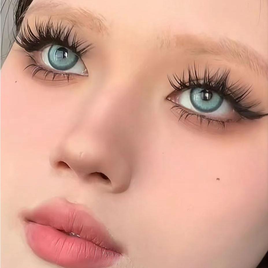 JVLBEAUTY【LunarDragon】 Euro-Asian Style False Eyelashes, C Curl, Individual Clusters, Voluminous, Black Band Makeup