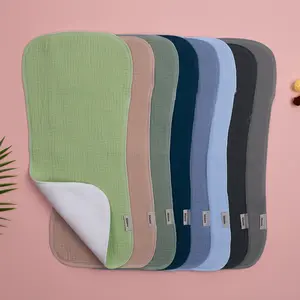 8 Pack Muslin Baby Bibs & Burp Cloths – Soft, Absorbent & Breathable Feeding Cloths for Boys & Girls, Teething, Drooling & Newborn Care