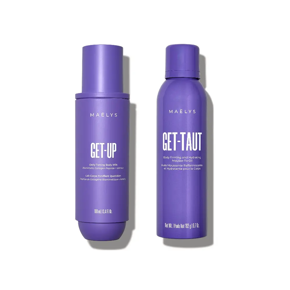 MAËLYS -  Firming & Hydrating Body Care Duo | Daily Body Milk & Firming Mousse-to-Oil for Loose-Looking Skin