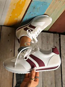 Women's Large Size Casual Sneakers, Breathable Walking Sneakers, Spring & Fall Breathable Lightweight Patchwork Shoes, All-Season Textile Rubber Sole Footwear, Lifestyle Colorblock Sneakers, Trendy Walking Sneaker, All Seasons Sneakers