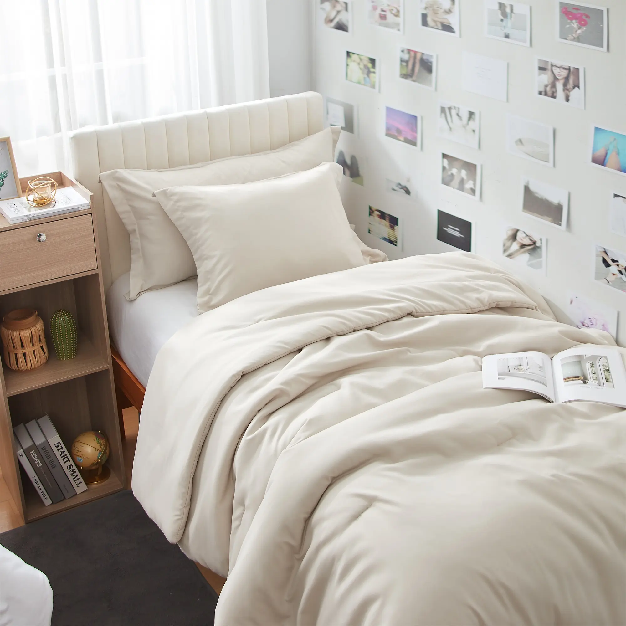 Dorm Haul - Cozy Twin XL College Comforter - Oat Milk