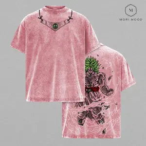DBZ Shirt Broly Legendary Super Saiyan T-Shirt, Anime Berserker Power Transformation Graphic Tee, Vintage Washed Oversized Heavyweight Cotton Streetwear Shirt, Manga Warrior Rage Aesthetic Unisex Top Gift