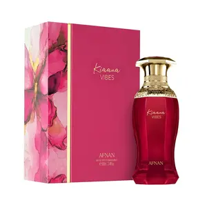 AFNAN Kianna Vibes for Women Eau de Parfum Spray 3.4 Oz Perfume Fragrance Sweet Fruity Gourmand Floral Vanilla
