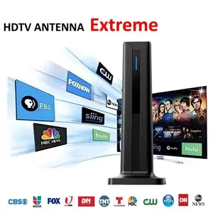 1080P 4K Ultra HD Compact Digital TV Antenna, USB Powered Indoor Signal Booster, Compatible with Smart and Old Tvs, Ideal for Home Entertainment